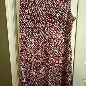 Tommy Hilfiger Red and White Sleeveless Sundress